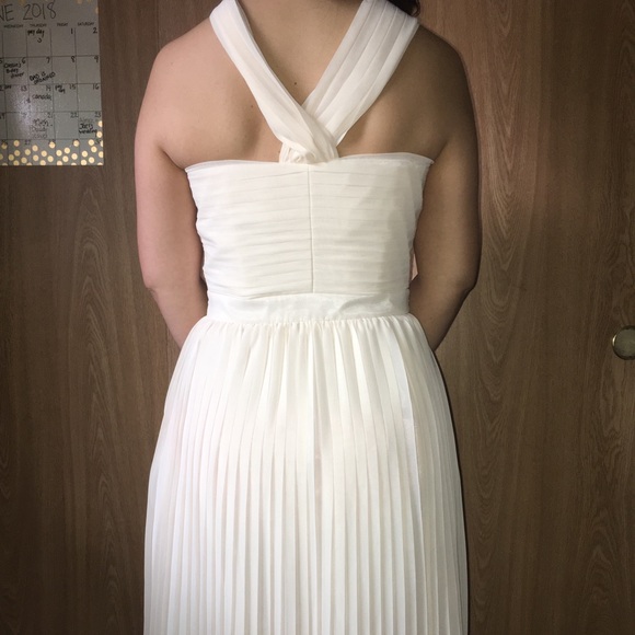 Laundry by Design cream pleated cocktail dress - Picture 5 of 8